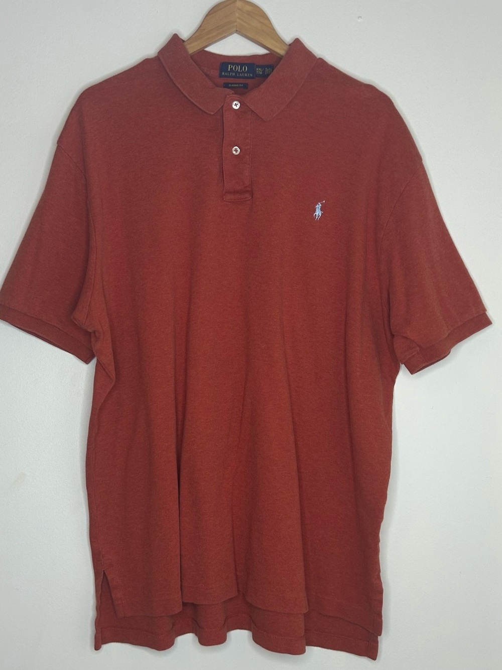 Polo by Ralph Lauren Rust Polo Shirt with Light Blue Pony